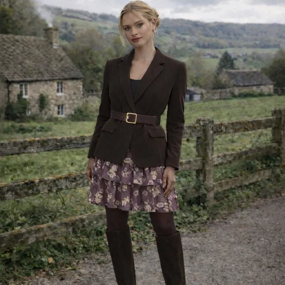 NWOT: Ralph Lauren Floral Tiered Skirt in Size 10 - Picture 1 of 8